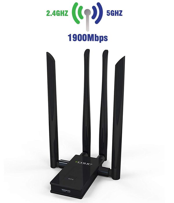 EDUP 11AC 1900M  Adaptateur réseau sans fil Dual Band 2.4 GHz & 5 GHz Maroc