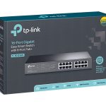 TP-LINK TL-SG1016PE - Switch Easy Smart 16 Ports Gigabit 8 Ports PoE+