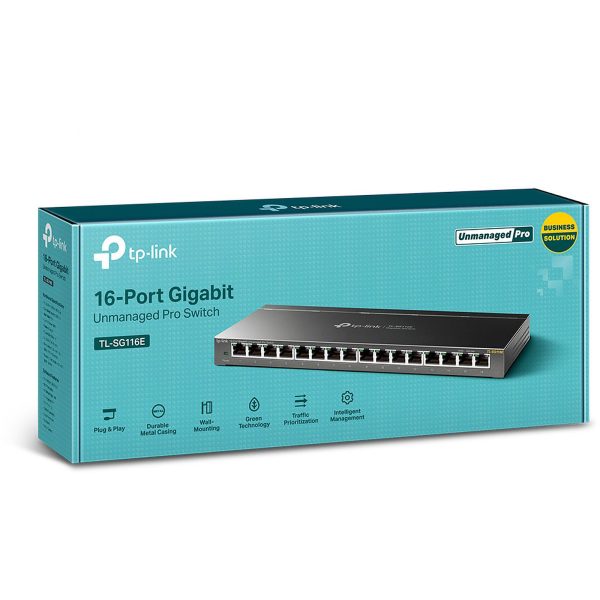 TP-LINK TL-SG116E Switch 16 ports Gigabit 10/100/1000 Mbps
