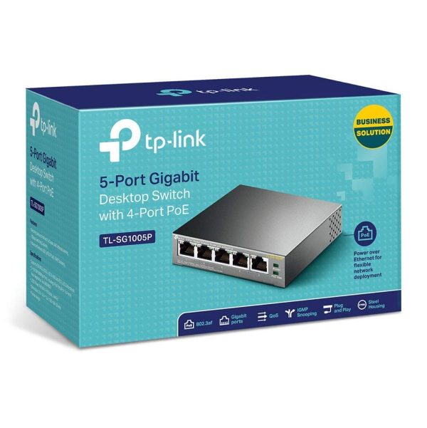 TP-Link Switch TL-SG1005P PoE 5 ports Gigabit dont 4 ports PoE – Image 2