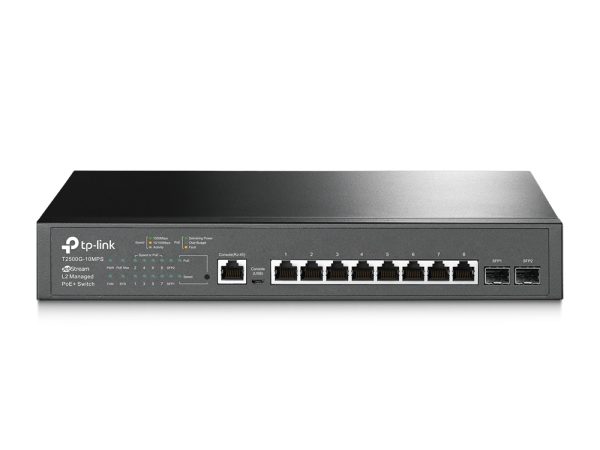TP-Link T2500G-10MPS 8-Port Gigabit L2 Managed PoE+ 2xSFP – Image 4