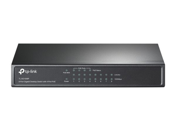 TP-Link TL-SG1008P 8-Port Gigabit Desktop Switch with 4-Port PoE – Image 3